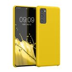 Kwmobile Tpu Silicone Case Compatible With Samsung Galaxy S20 Fe Case Slim Phone Cover With Soft Finish Vibrant Yellow