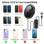 Magnetic Wireless Car Charger For Magsafe Case Iphone 13 Pro Max 13 Pro 13 13 Mini 12 12 Pro Max 12 Pro 12 Mini Otao Air Vent Clip With Qc3 0 Adapter Windshield Dashboard Car Mount Phone Holder