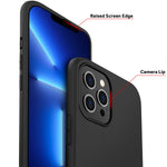 Dimik Case For Iphone 13 Pro Max Thin Slim Fit Matte Finish Soft Tpu Minimalist Silicone Phone Case Cover Compatible With Iphone 13 Pro Max 6 7 Inch Black