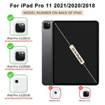 New Ipad Pro 11 Case 2021 3Rd Generation With Pencil Holder Support 2Nd Apple Pencil Charging Auto Wake Sleep Durable Removable Leather Cover For