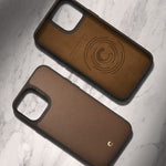 Cyrill Leather Brick Designed For Iphone 13 Pro Max Case 2021 Saddle Brown