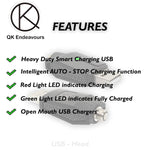 Smart 1 X Heavy Duty Usb Charger With Auto Stop Function Led Charger Usb Thread Intelligent Overcharge Protection
