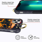 Lsl Compatible Iphone 13 Pro Max Case Wrist Strap Kickstand Sunflowers Design With Lanyard For Women Girls Anti Slip Design Shock Absorb Protective Case For Iphone 13 Pro Max 6 7 2021
