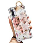 Samsung Galaxy Note 10 Plus 5G 6 8 Inch 2019 Clear Anti Yellow Slim Phone Case Full Protective Cover Christian Quotes Bible Verse Flower Floral Shell With Wrist Strap Wrist Band