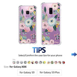 New Galaxy S9 Case For Girls Women Shockproof Clear With Cute Pink Floral