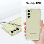 Galaxy S21 Fe 5G Case Ouba Rubber Slim Thin Flexible Clear Tpu Shock Absorbing Corners Anti Scratches Lightweight Gel Soft Silicone Protective Case Cover For Samsung Galaxy S21 Fe 5G Clear