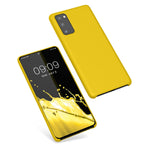 Kwmobile Tpu Silicone Case Compatible With Samsung Galaxy S20 Fe Case Slim Phone Cover With Soft Finish Vibrant Yellow