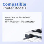No Chip Compatible Toner Cartridge Replacement For Hp 414A 414 A W2020A Use With Color Laserjet Pro Mfp M454Dw M479Fdn M479Fdw M454Dn M479Dw Black Cyan Magenta