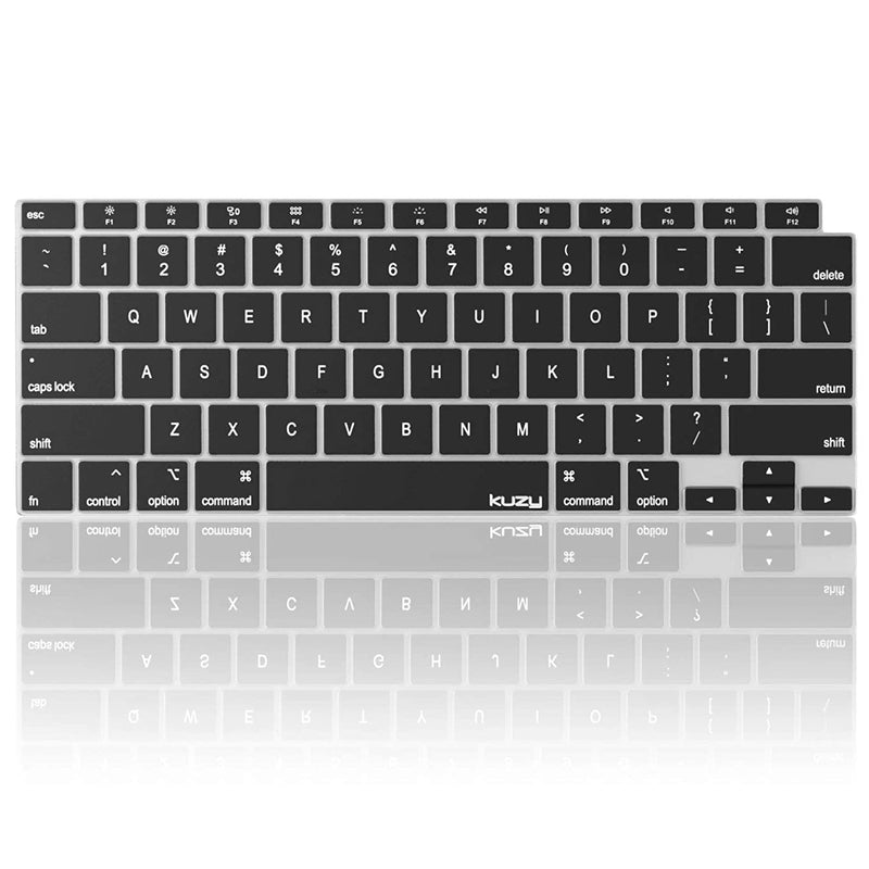 Keyboard Cover Compatible With Macbook Air 13 Inch 2020 A2337 M1 A2179 With Retina Display And Touch Id Silicone Key Board Protective Skin For Macbook Air Keyboard Cover Black