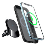 Cabize Magnetic Wireless Car Charger Auto Dashboard Air Vent Smartphone Car Mount Stand 15W Wireless Fast Charging Phone Holder Compatible With Apple Magsafe Devices Iphone 13 12 Mini Pro Max Promax