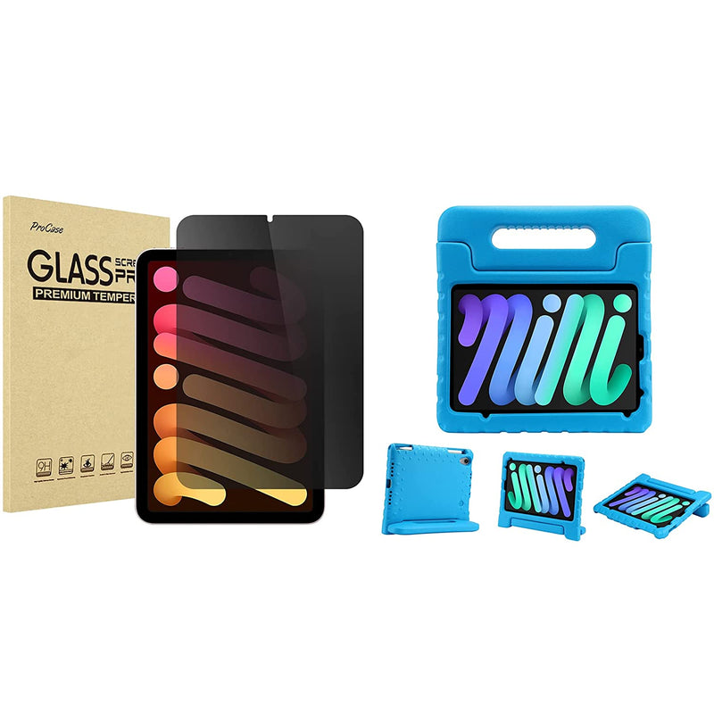 New Procase Privacy Screen Protector Bundle With Kids Case For Ipad Mini 6Th Generation 2021