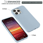Zehongty Designed For Iphone 13 Pro Case Soft Silicone Case With Anti Scratch Microfiber Lining Shockproof Protective Slim Thin Case Military Grade Drop Protection Test 6 1Inch Sky Blue