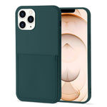 Lsl Wallet Case Compatible With Iphone 13 Pro Ultra Slim Soft Liquid Silicone Scratch Resistant Anti Drop Shock Absorption Heavy Duty Protective Card Holder Sleeves Slot Cover For Iphone 13 Pro Green