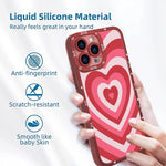 Ziye Heart Iphone 13 Pro Max Case Iphone 13 Pro Max Red Heart Pattern Protective Phone Case With Full Body Soft Tpu Camera Protection Anti Scratch Cover For Iphone 13 Pro Max 6 7 Inch