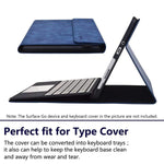 New Folio Case For Surface Go 3 2021 Go 2 2020 Go 2018 10 5 Inch With Multiple Angle Stand Compatible With Keyboard Cover Blue