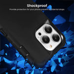 Case For Iphone 13 Pro Max Black Protective Cell Phone Cases Heavy Duty Shockproof Rubber Cover 3 In 1 Full Body Defender 6 7 2021