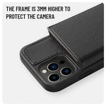 Lameeku Compatible With Iphone 13 Pro Max Case Wallet 6 7 Rfid Blocking Leather Case With Credit Card Holder For Women Men Zipper Case With Kickstand Design For Apple Iphone 13 Pro Max Black