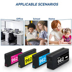 962 Ink Cartridges Replacement For Hp 962 962Xl Ink Works With Hp Officejet Pro 9010 9012 9014 9015 9016 9018 9020 9025 9026 9027 9028 9029 902X Series Printer