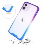 Iphone 13 Pro Case Dmaos Armor Cover With Soft Reinforced Anti Scratch Stylish Gradation Bumper Durable For Iphone13 Pro 6 1 Inch 2021 Purple Blue