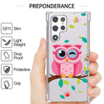 Coveron Designed For Samsung Galaxy S22 Ultra Case Slim Flexible Tpu Clear Phone Cover Owl