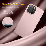 Dtto Compatible With Iphone 13 Pro Max Case Liquid Silicone Shockproof Cover Enhanced Camera And Screen Protection With Honeycomb Grid Cushion For Iphone 13 6 7 Inch 2021 Pink Sand