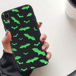 Lalapopo For Iphone 13 Pro Bat Case Cute Animal Design Soft Full Protective Slim Black Rubber Drop Protection Phone Case