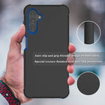 Leptech For Samsung Galaxy A13 5G Case With Tpu Screen Protector Holster Series Belt Clip Protective Tough Phone Case Full Body Heavy Duty Rugged Shockproof Non Slip Cell Phone Cover Black