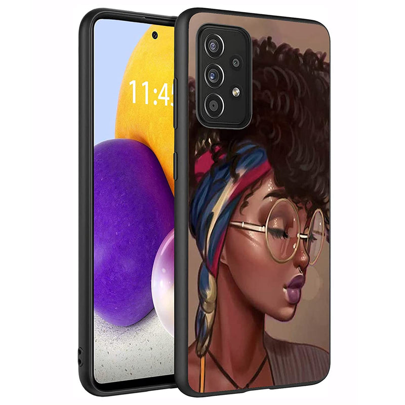 Dehjyyijuy Case For Samsung Galaxy A32 Premium Tpu Ultra Slim Flexible Shock Absorbent Silicone Protective Case Cover For Samsung Galaxy A32 5G 6 5 Inch African American Girl