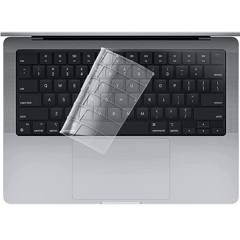 Newest Premium Ultra Thin Silicone Skin Keyboard Cover For New Macbook Pro 14 Inch 2021 Release Model A2442 And Macbook Pro 16 Inch 2021 Release Model A2485 Waterproof Protector Skin Tpu