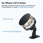 Magnetic Car Mount For Iphone 12 13 Series No Plates Need Adjustable Adhesive Phone Mount Holder For Dashboard Phone Holder Compatible With Magsafe Car Mount