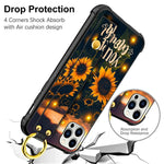 Lsl Compatible Iphone 13 Pro Max Case Wrist Strap Kickstand Sunflowers Design With Lanyard For Women Girls Anti Slip Design Shock Absorb Protective Case For Iphone 13 Pro Max 6 7 2021