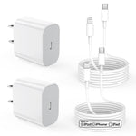 Iphone Fast Charger 2Pack 20W Pd Usb C Wall Fast Charger With Apple Mfi Certified 6Ft Usb C To Lightning Cable Compatible With Iphone 13 13 Pro Max 12 12 Pro Max 11 11Pro Max Xs Xr Ipad