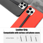 New Pu Leather Phone Strap 4 Pack Secure Phone Grip Finger Loop Holder Fo