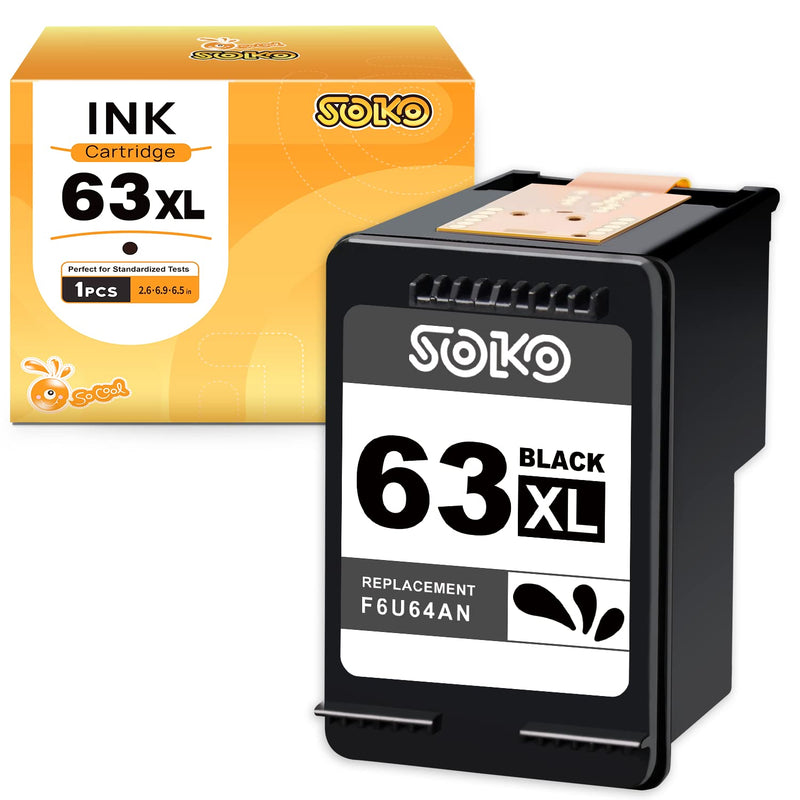 Ink Cartridge 63Xl Replacement For Hp 63Xl 63 Xl Used In Hp Officejet 3830 5255 Envy 4520 4512 Deskjet 1112 3639 3634 Printer 1 Black