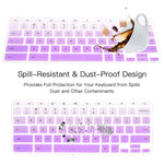 Keyboard Cover For 2021 Acer Chromebook Spin 11 Cp311 C738T Cb3 131 132 Chromebook Spin 13 Cp713 13 3 Acer Chromebook 14 Cb3 431 Cp5 471 Chromebook 15 Cb3 531 Cb5 571 Keyboard Skin Ombre Purple