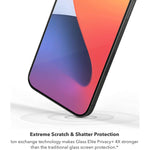 Zagg Invisibleshield Glass Elite Privacy Privacy Screen Protector For Iphone 12 Pro Iphone 12 Iphone 11 Iphone Xr Anti Microbial Technology Tempered Glass 3X Impact Protection