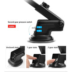 Car Phone Mount Windshield Dashboard Car Phone Holder 360 Degree Rotation Universal Suction Mount Stand Compatible With All Smartphones One Touch Clamp