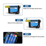 Ink Cartridge Replacement For Epson 220 220Xl T220Xl Use With Workforce Wf 2760 Wf 2750 Wf 2630 Wf 2650 Wf 2660 Xp 320 Xp 424 Xp 420 10 Pack