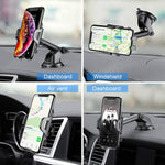 Phone Car Holder Mount Raxfly Windshield Air Vent Dashboard Cell Car Phone Holder For Car 360 Degree Rotation Universal Suction Mount Stand Compatible With Iphone 13 Samsung S21 Plus All Smartphones