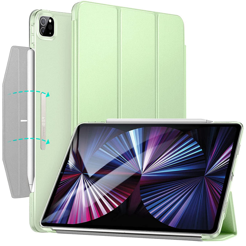 Trifold Case Compatible With Ipad Pro 11 Inch 2021 3Rd Generation Lightweight Stand Case Auto Sleep And Wake Pencil 2 Wireless Charging Ascend Series Mint Green