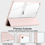 New Compatible With Ipad 9Th 8Th 7Th Generation Case Ipad 10 2 Case With Pencil Holder Trifold Stand Clear Back Shell For Ipad Case 2021 2020 2019 Auto