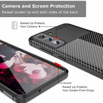Comptible For Galaxy S21 Fe Case Carbon Fiber Texture With Soft Tpu Bumper Anti Scratch Slim Fit Protective Shockproof Case For Samsung Galaxy S21 Fe 5G Case Black