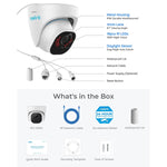 4K PoE Security Cameras for Home Up to 256GB Micro SD Card RLC-820A (Pack of 2)