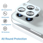 2 Pack Camera Lens Protector Compatible With Iphone 13 Pro Max 6 7 And 13 Pro 6 1 Hd Plexiglass Alloy Frame Scratch Resistant Easy To Install Case Friendly New Version Silver