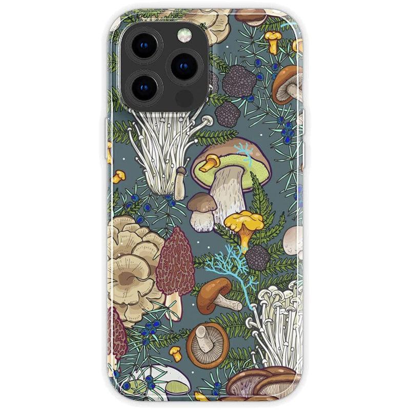 Compatible With Iphone 13 Pro Max Case Mushroom Forest Nature Plant Shockproof Soft Tpu Silicone Phone Protective Case Cover
