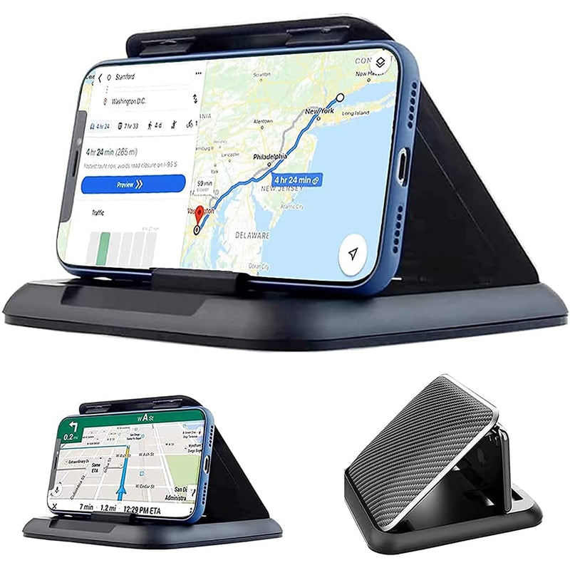 Car Phone Holder Mount Phone Holder Car Gps Holder Silicone Car Pad Mat For Various Dashboards Slip Free Desk Phone Stand Compatible With Iphone Android Gps Devices