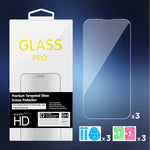 3 Pack Glass Screen Protector Compatible For Iphone 13 13 Pro 6 1 Inch Display Scratch Resistant Easy Install Case Friendly