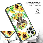 Lsl Case For Iphone 13 Pro Max Case With Ring Holder Kickstand Stand Sunflower Flower Floral Elephant For Women Girls Soft Slim Tpu Shockproof Protective Cover For Iphone 13 Pro Max