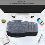 Keyboard Cover For Logitech Mk570 Mk550 K350 Wireless Keyboard Logitech Mk570 Mk550 K350 Keyboard Silicone Cover Transparent