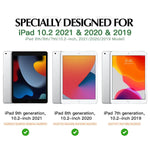 New Case Compatible With Ipad 9Th 8Th 7Th Generation 2021 2020 2019 Ipad 10 2 Inch Multi Angle Viewing Stand Shockproof Protective Cover Auto Sleep W